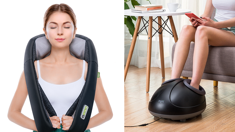 Mynt Cordless Shiatsu Neck & Shoulder Massager | $45 | Amazon | Promo code SHOU2018Mynt Premium Shiatsu Foot Massager | $140 | Amazon | Clip the $20 coupon